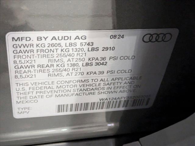 new 2025 Audi SQ5 car, priced at $70,015