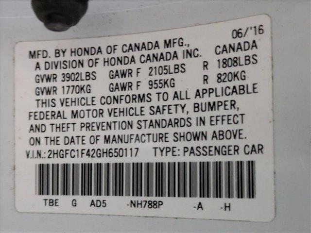 used 2016 Honda Civic car, priced at $17,804