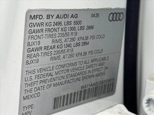 new 2025 Audi Q5 car, priced at $57,775