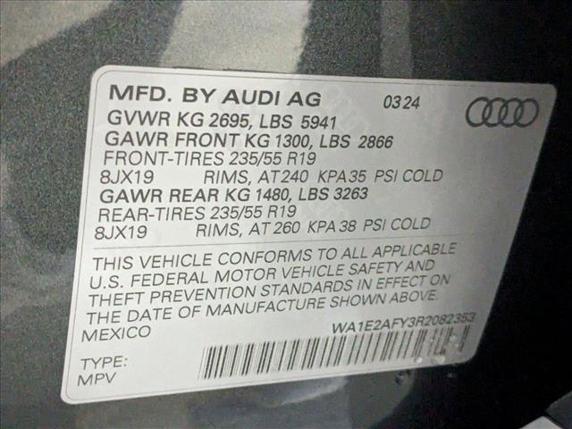 new 2024 Audi Q5 e car, priced at $63,445