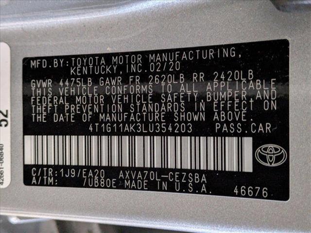 used 2020 Toyota Camry car, priced at $22,305