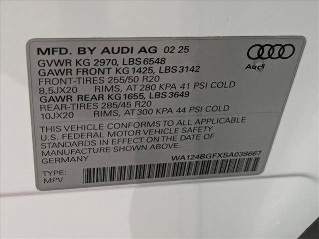 new 2025 Audi Q6 e-tron car, priced at $74,465