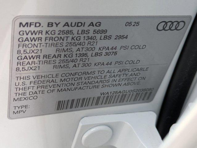 new 2025 Audi SQ5 car, priced at $74,355