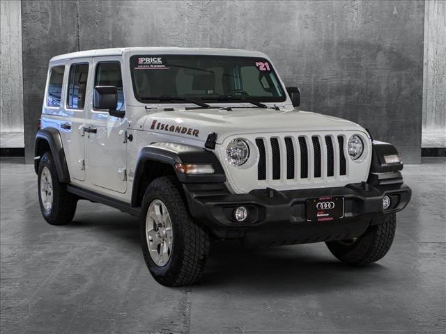 used 2021 Jeep Wrangler Unlimited car, priced at $29,235