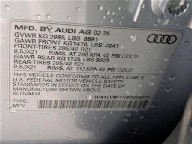 new 2025 Audi Q7 car, priced at $71,445