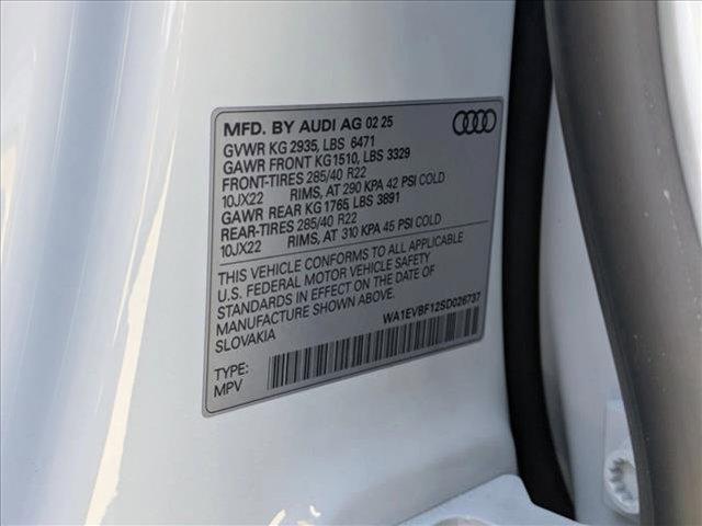 new 2025 Audi Q8 car, priced at $86,715