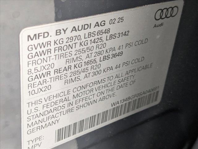 new 2025 Audi Q6 e-tron car, priced at $75,855