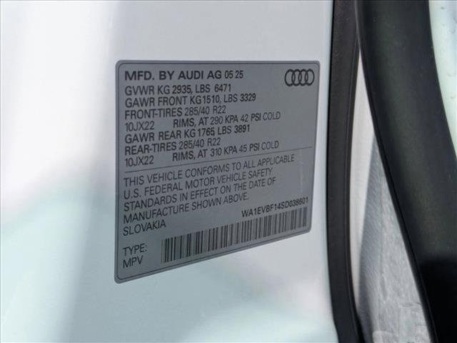 new 2025 Audi Q8 car, priced at $83,805