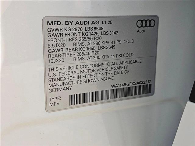 new 2025 Audi Q6 e-tron car, priced at $73,000