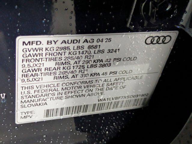new 2025 Audi Q7 car, priced at $72,040