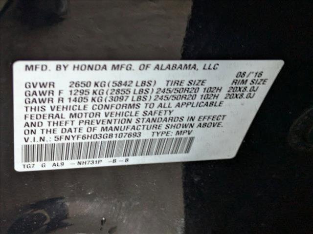 used 2016 Honda Pilot car, priced at $24,993