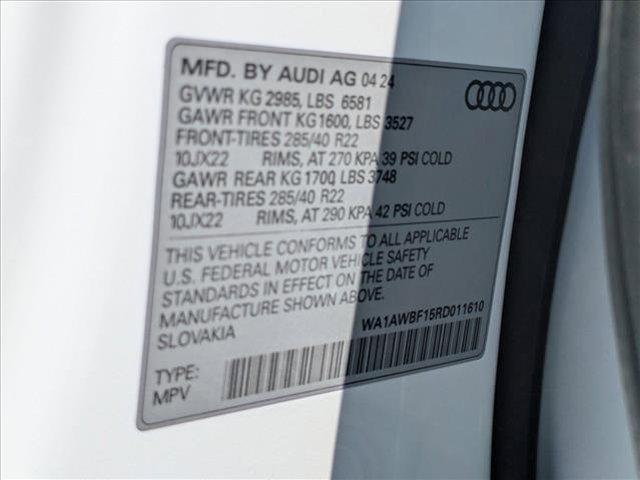 new 2024 Audi SQ8 car, priced at $109,990