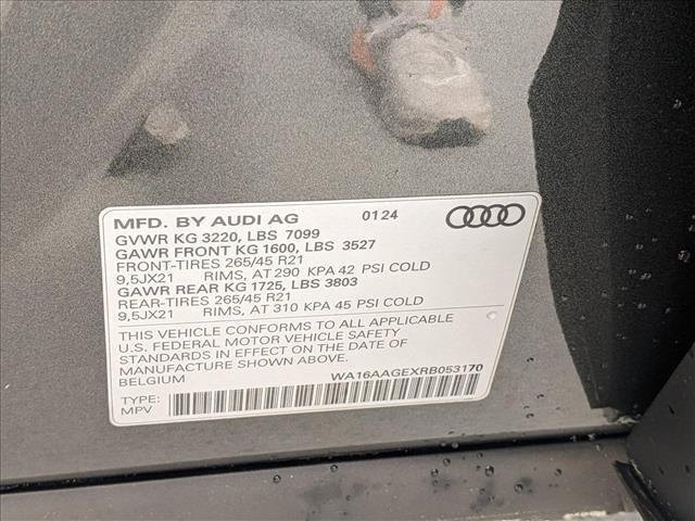 new 2024 Audi Q8 e-tron car, priced at $90,045
