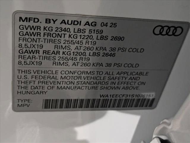 new 2025 Audi Q3 car, priced at $48,605
