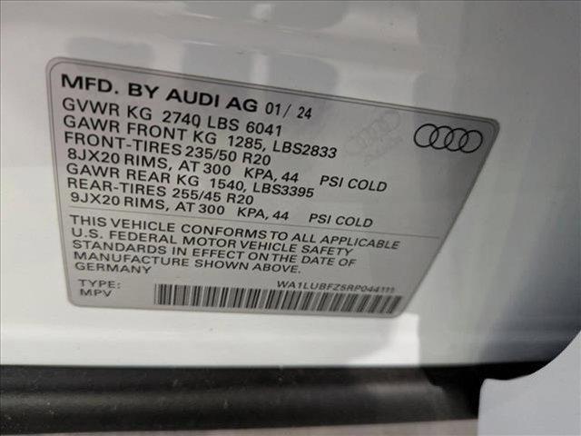 new 2024 Audi Q4 e-tron car, priced at $52,488