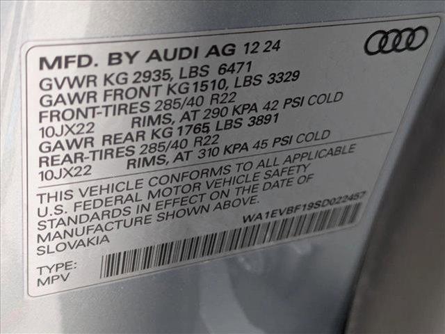 new 2025 Audi Q8 car, priced at $82,705