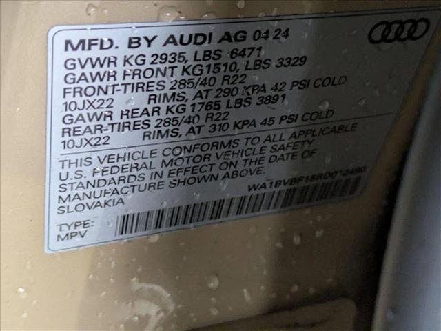 new 2024 Audi Q8 car, priced at $73,981