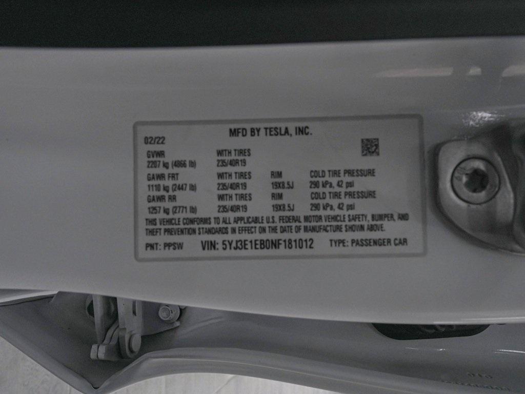 used 2022 Tesla Model 3 car, priced at $22,890
