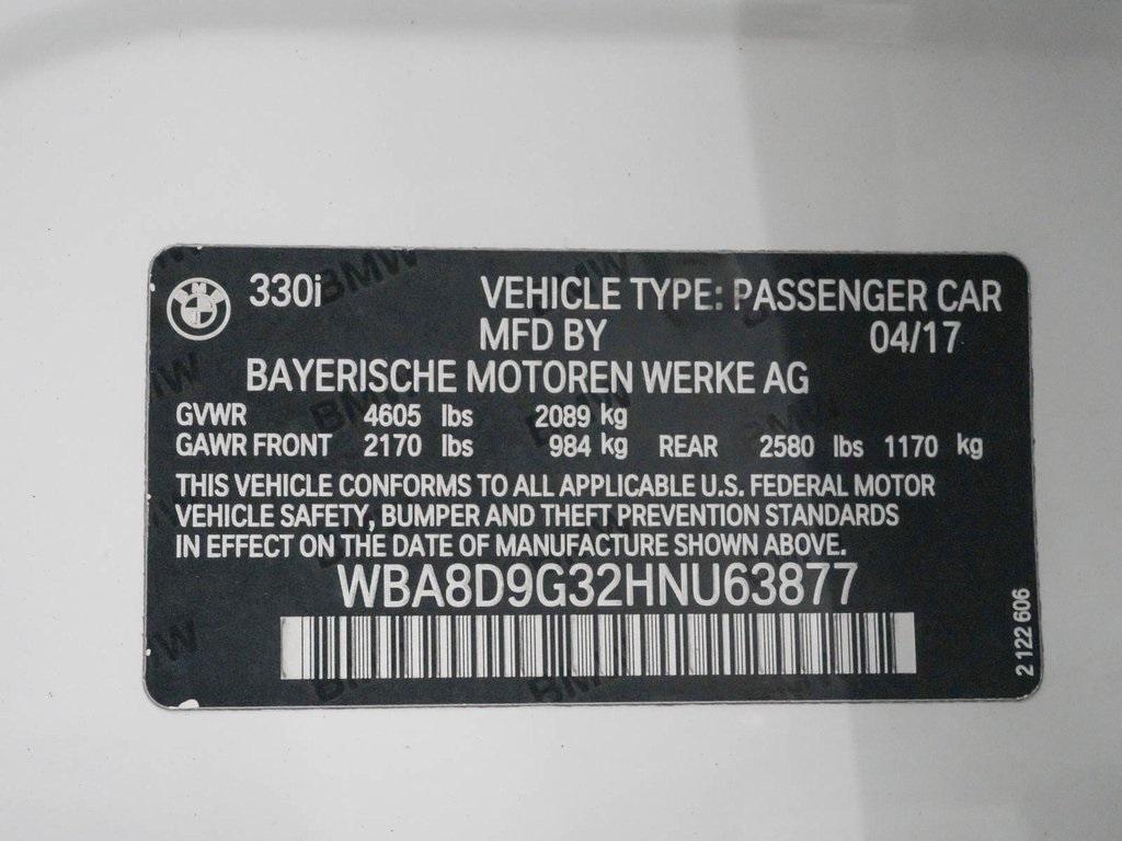 used 2017 BMW 330 car, priced at $13,990