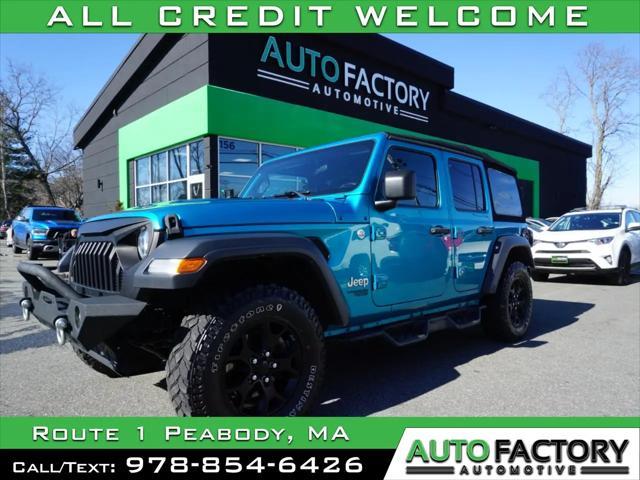 used 2020 Jeep Wrangler Unlimited car, priced at $19,500