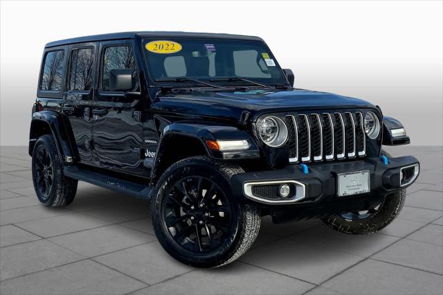 used 2022 Jeep Wrangler Unlimited 4xe car, priced at $33,237