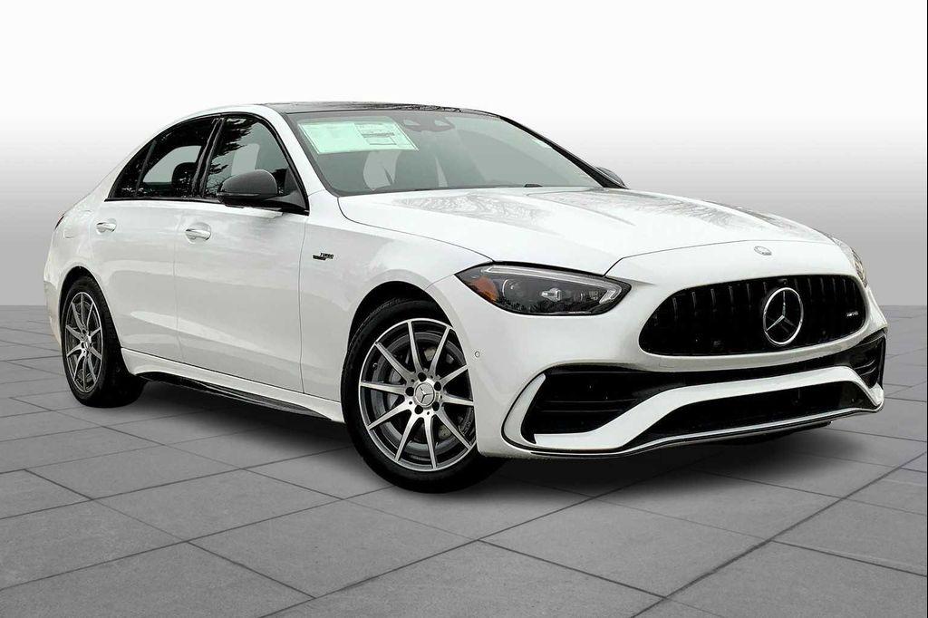 new 2025 Mercedes-Benz AMG C 43 car, priced at $77,250