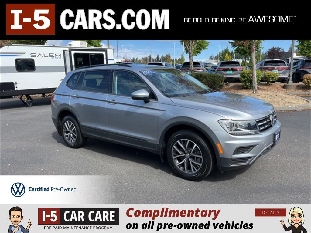 used 2021 Volkswagen Tiguan car, priced at $21,900