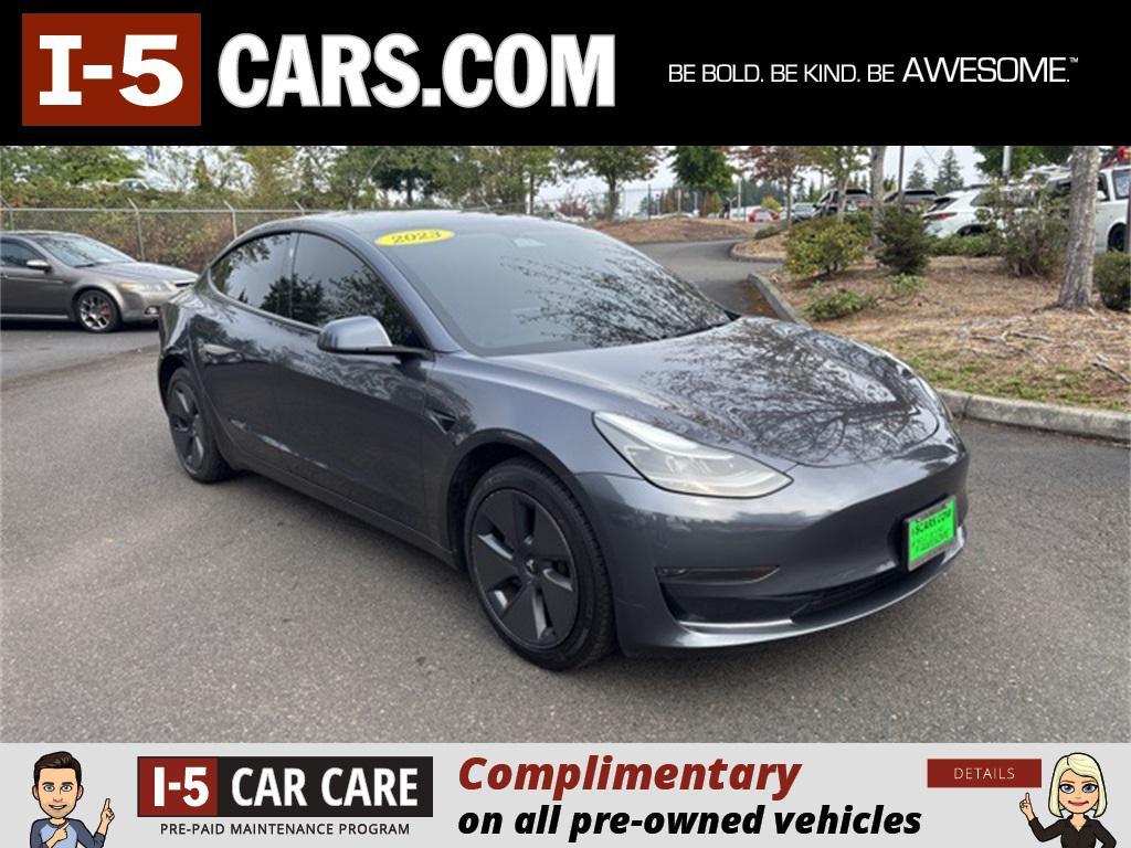 used 2023 Tesla Model 3 car, priced at $26,500