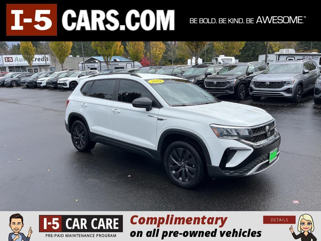 used 2022 Volkswagen Taos car, priced at $17,500