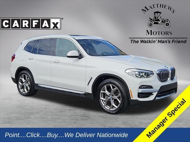 used 2021 BMW X3 car, priced at $29,300