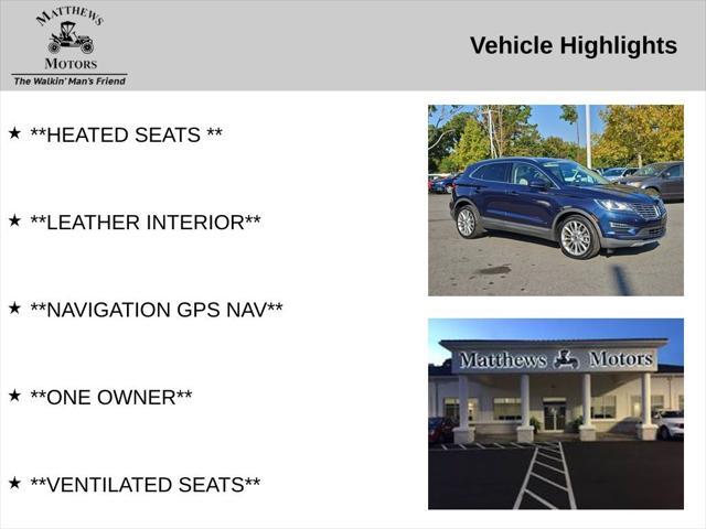 used 2017 Lincoln MKC car, priced at $18,900