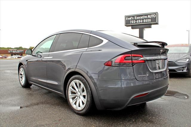 used 2018 Tesla Model X car, priced at $34,400