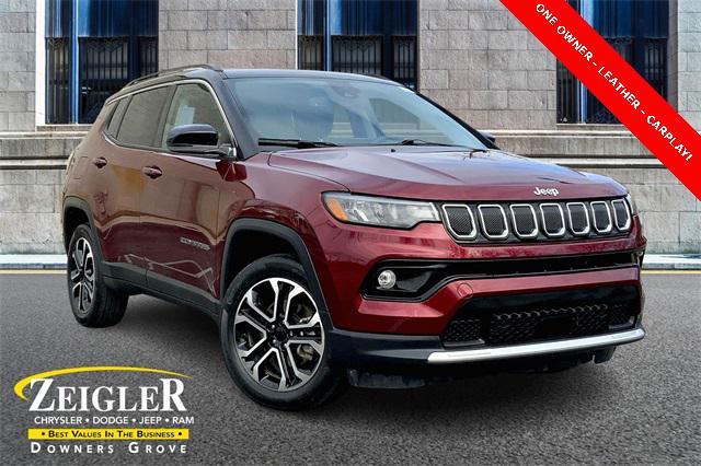 used 2022 Jeep Compass car, priced at $22,400