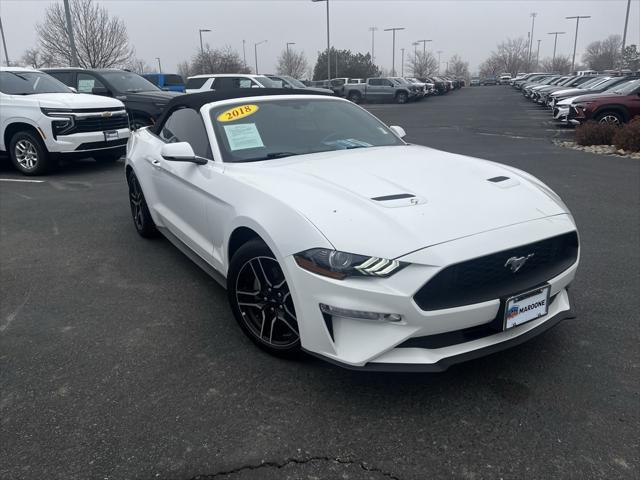 used 2018 Ford Mustang car, priced at $17,275