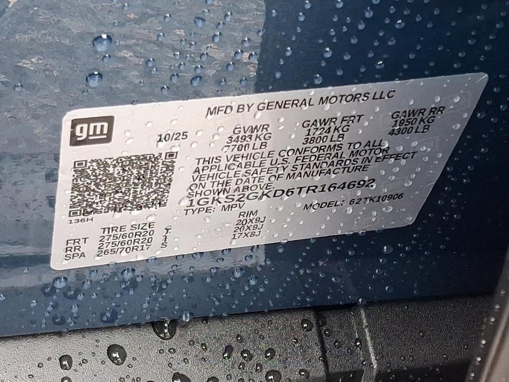 new 2026 GMC Yukon XL car, priced at $82,884