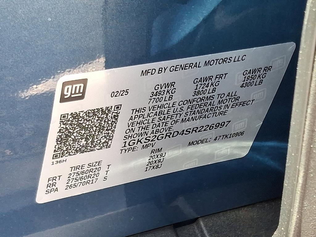 new 2025 GMC Yukon XL car, priced at $79,855