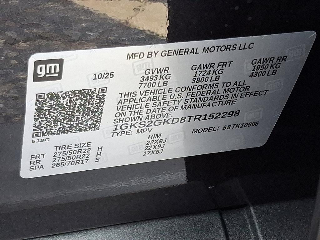 new 2026 GMC Yukon XL car, priced at $81,795