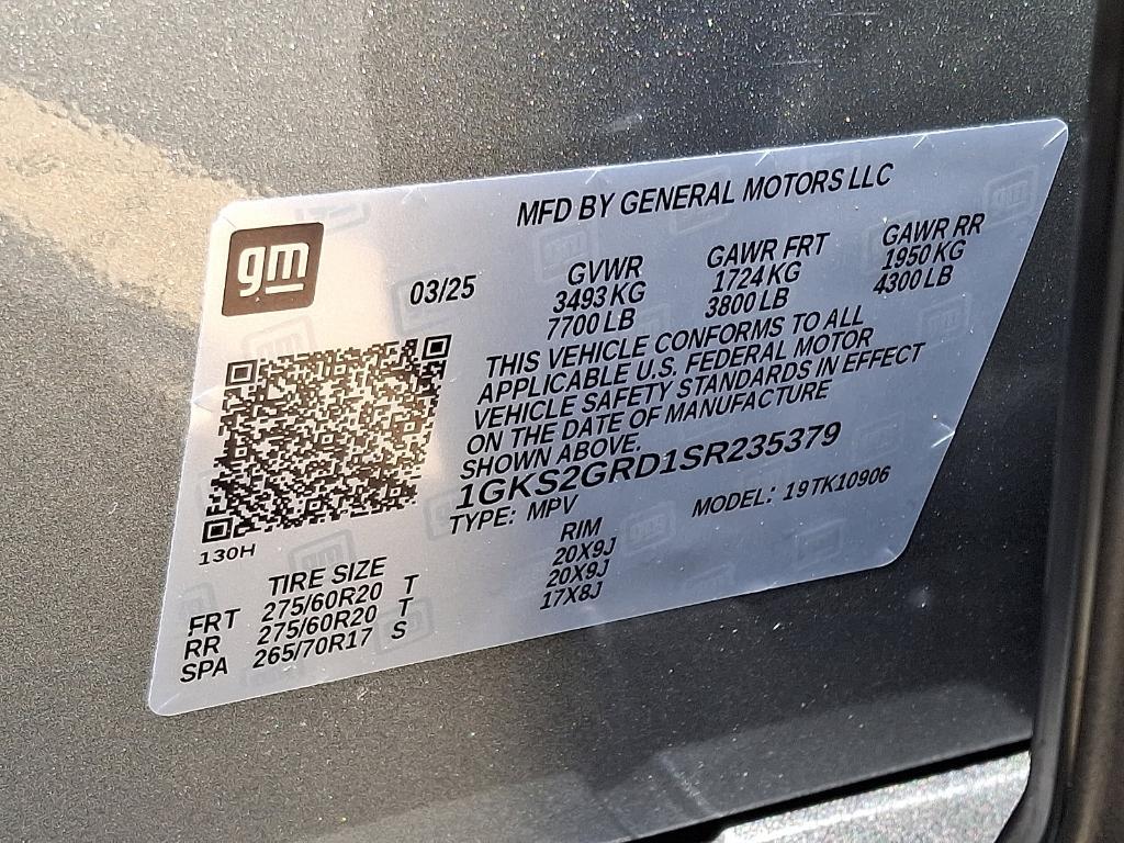new 2025 GMC Yukon XL car, priced at $79,855