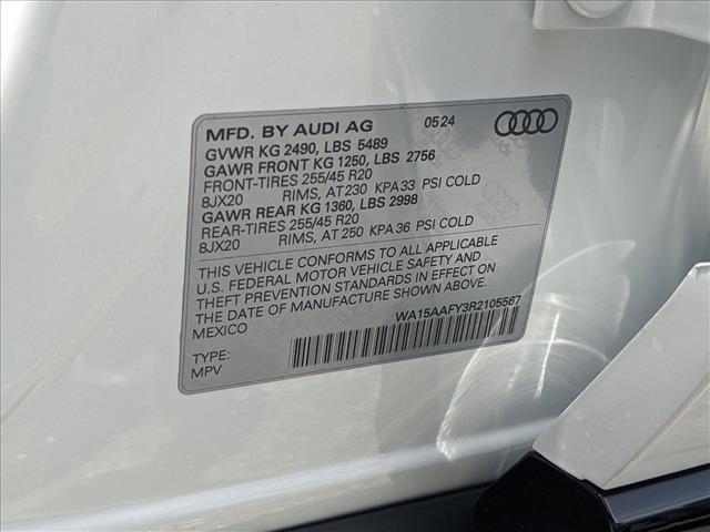 new 2024 Audi Q5 car, priced at $60,060