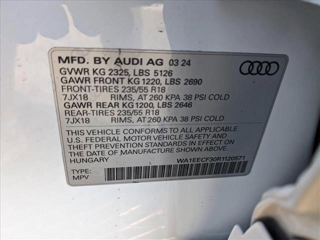 new 2024 Audi Q3 car, priced at $40,600