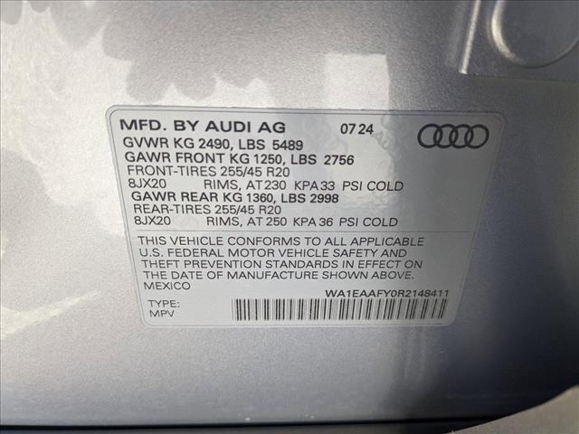 new 2024 Audi Q5 car, priced at $54,990