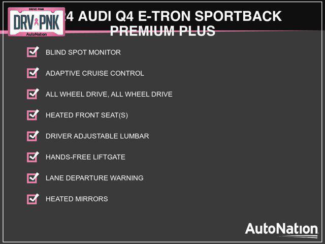 new 2024 Audi Q4 e-tron Sportback car, priced at $68,640