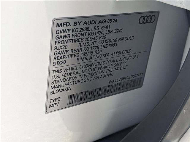 new 2025 Audi Q7 car, priced at $75,035