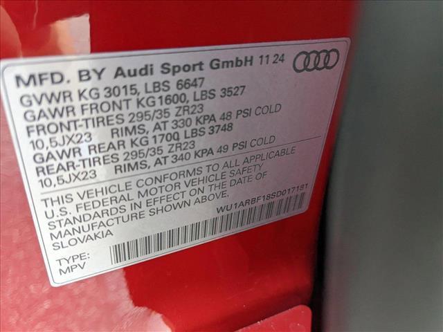 new 2025 Audi RS Q8 car, priced at $154,290