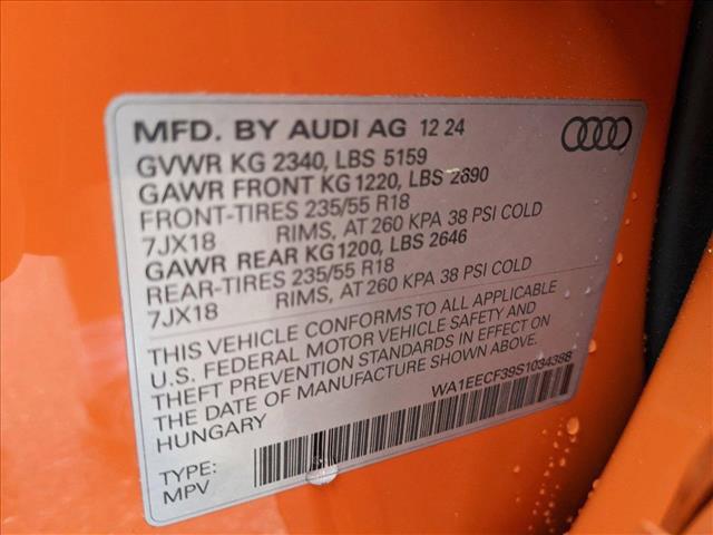 new 2025 Audi Q3 car, priced at $44,855