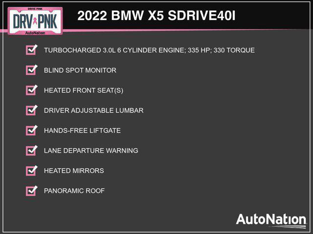 used 2022 BMW X5 car, priced at $29,998