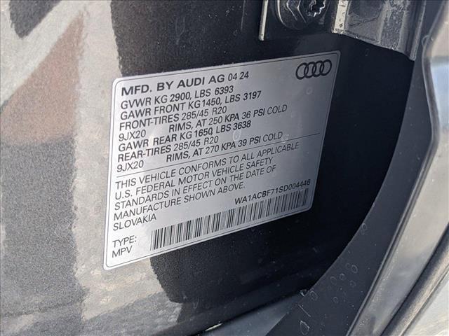 new 2025 Audi Q7 car, priced at $65,270