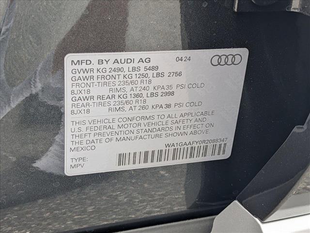new 2024 Audi Q5 car, priced at $50,290