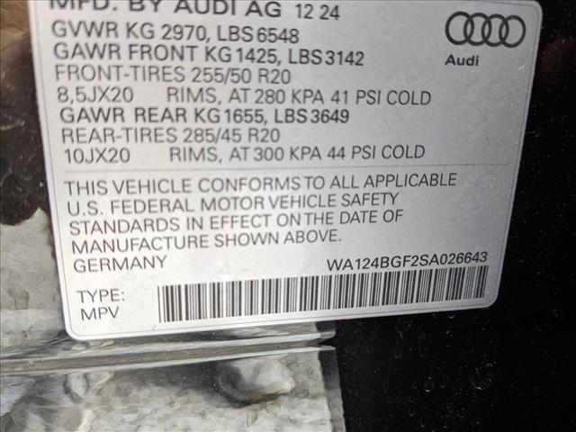new 2025 Audi Q6 e-tron car, priced at $72,229