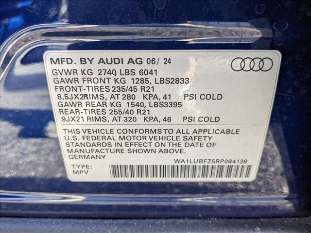 new 2024 Audi Q4 e-tron car, priced at $65,250